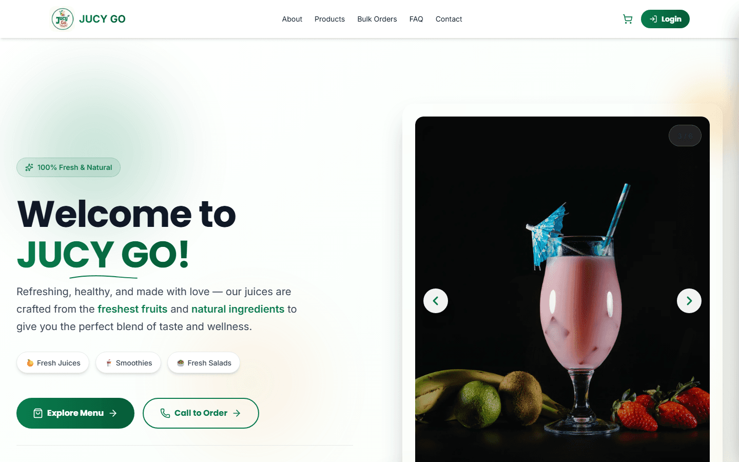 JucyGo website homepage